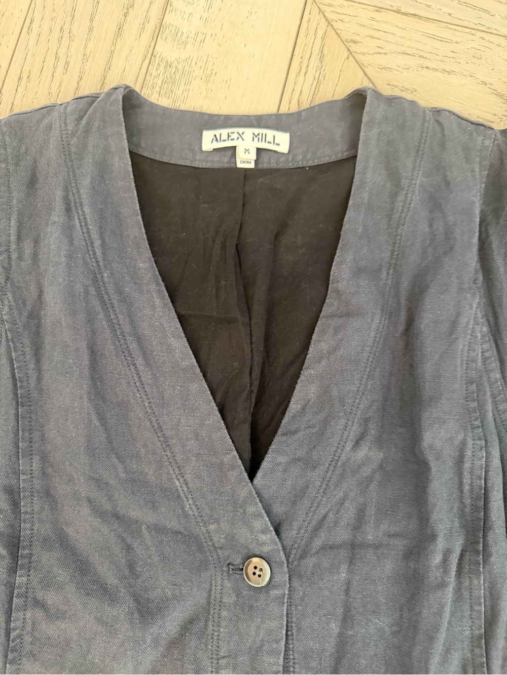Alex Mill slate grey / navy dress size M - Picture 4 of 4